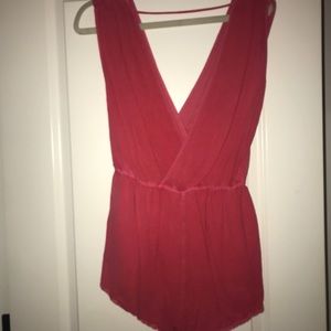 red/pink romper